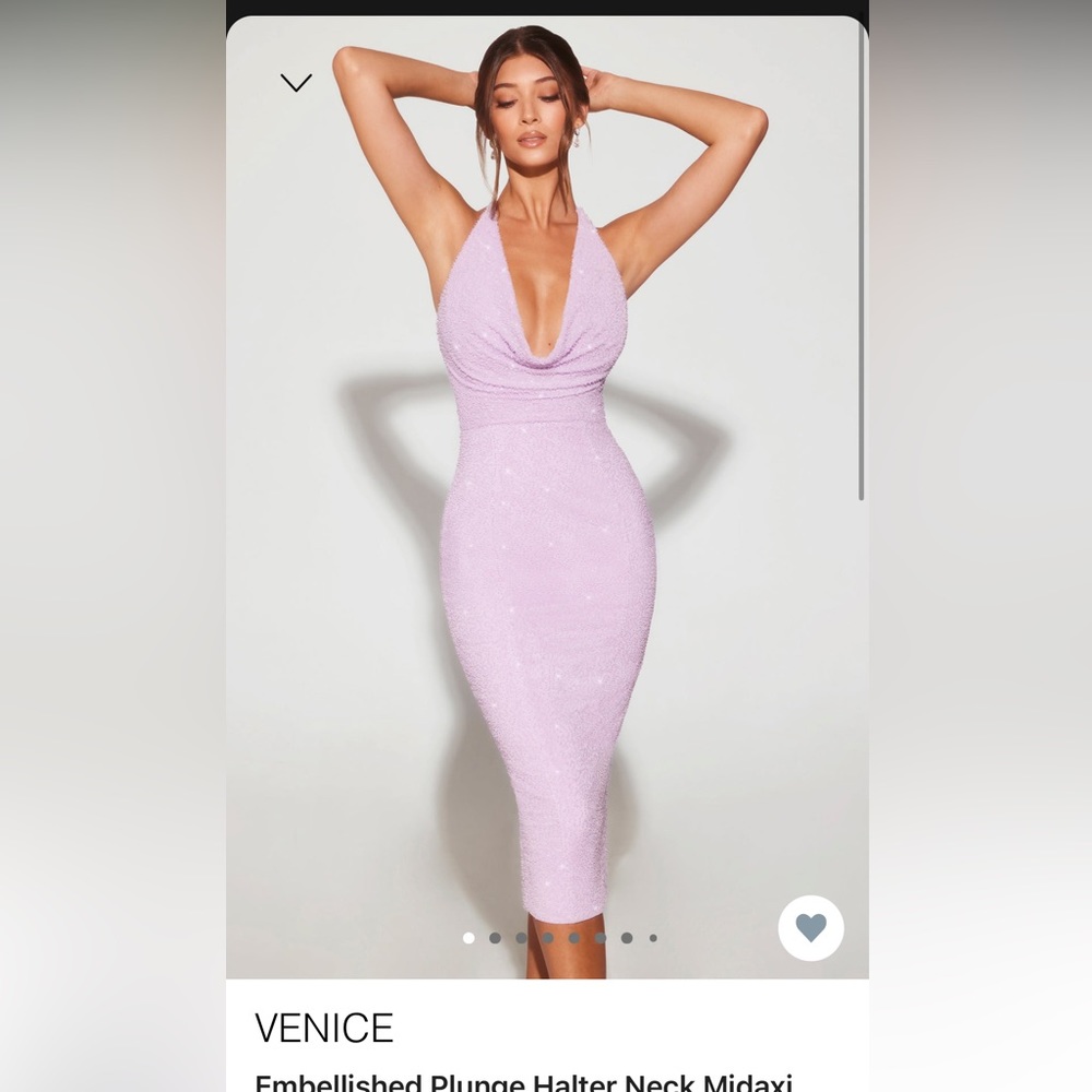 Oh Polly Venice Dress Lilac